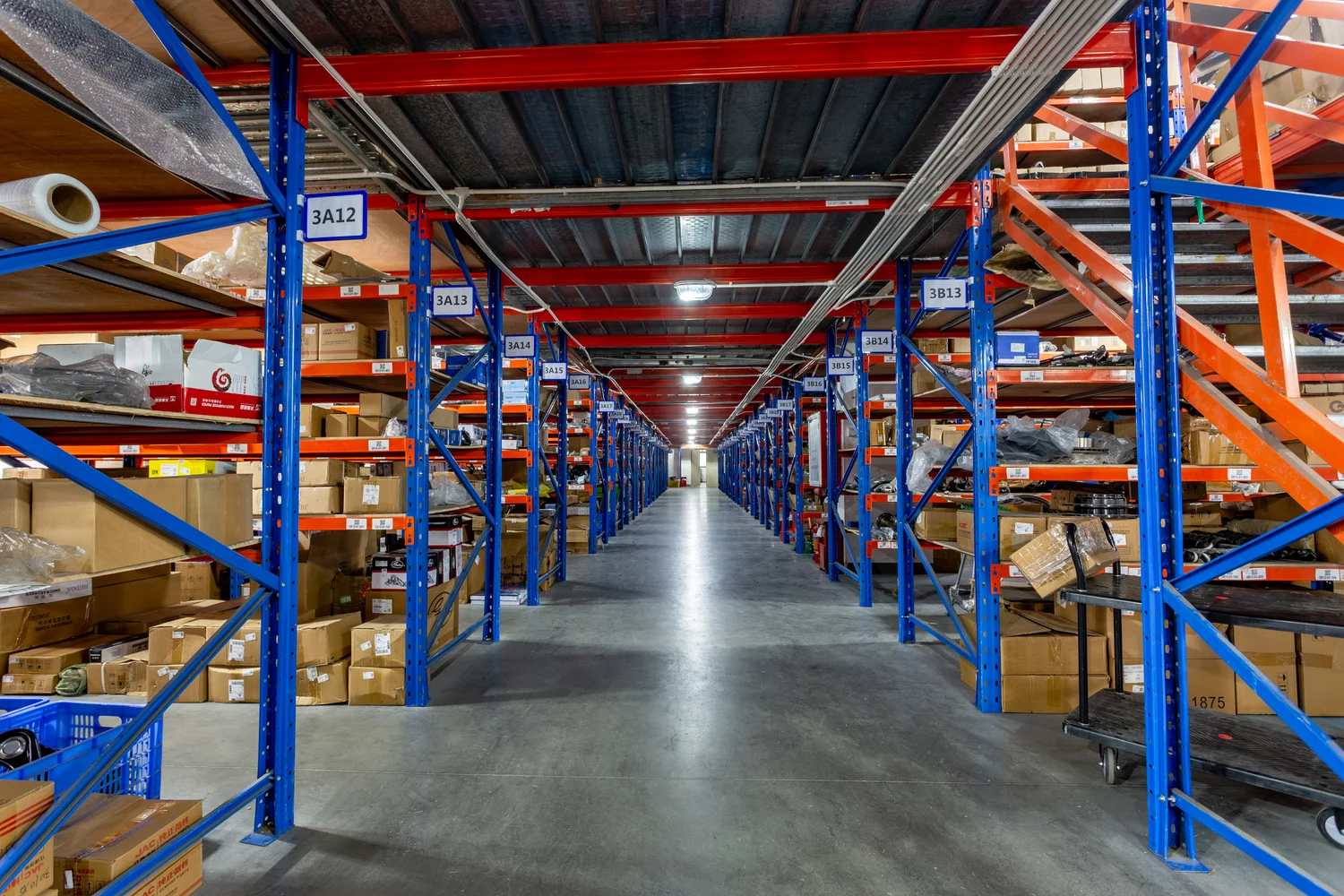 Organized stock, ready for picking